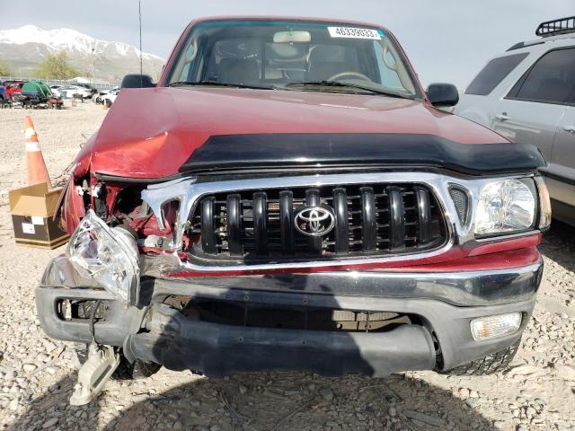 5TENM92N92Z062703 - 2002 TOYOTA TACOMA PRERUNNER RED photo 5