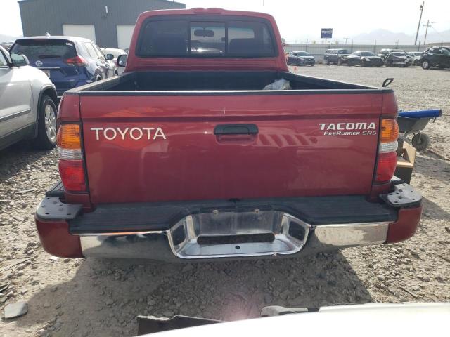 5TENM92N92Z062703 - 2002 TOYOTA TACOMA PRERUNNER RED photo 6