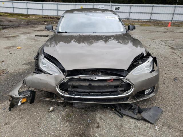 5YJSA1E20FF106397 - 2015 TESLA MODEL S GREEN photo 5