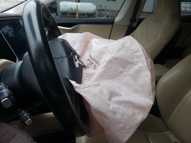 5YJSA1E20FF106397 - 2015 TESLA MODEL S GREEN photo 7