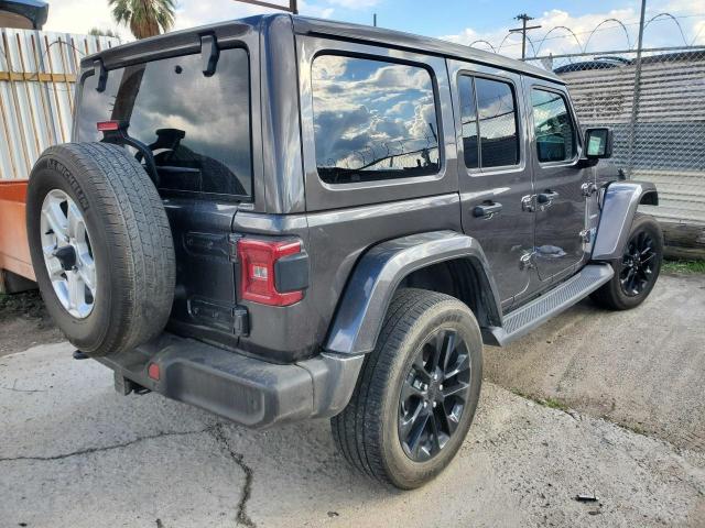 1C4JJXP60MW677105 - 2021 JEEP WRANGLER U SAHARA 4XE GRAY photo 4