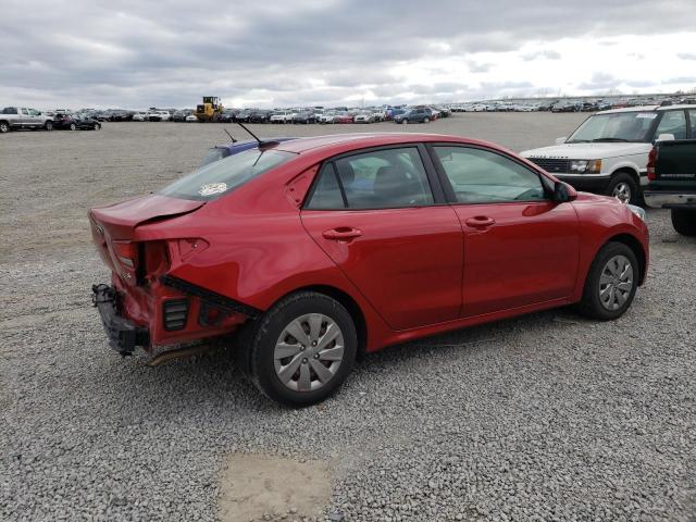 3KPA24AB4KE161693 - 2019 KIA RIO S RED photo 3