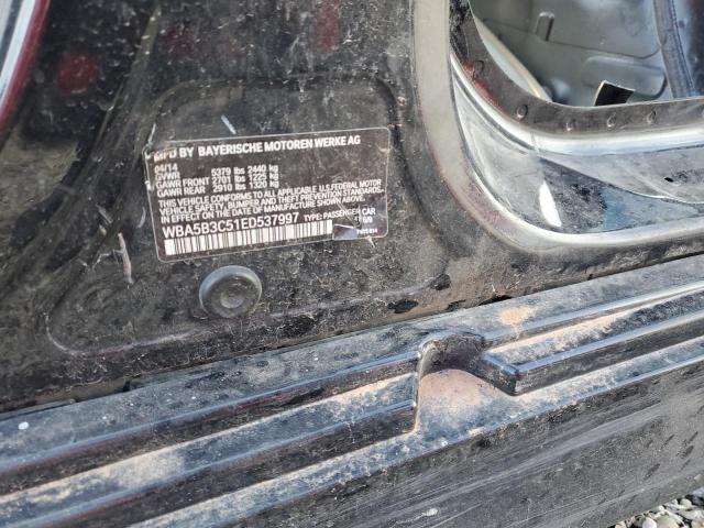 WBA5B3C51ED537997 - 2014 BMW 5 SERIES XI BLACK photo 12