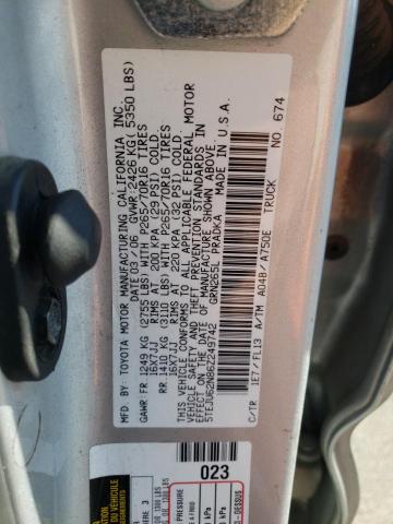 5TEJU62N86Z249742 - 2006 TOYOTA TACOMA DOUBLE CAB PRERUNNER SILVER photo 12