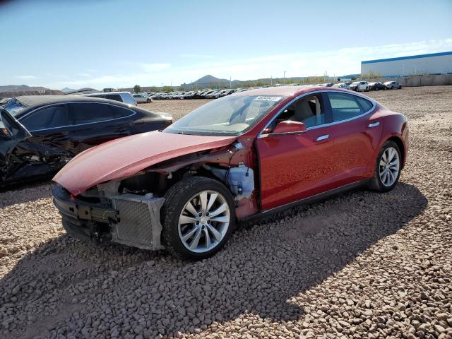 5YJSA1CN8DFP27011 - 2013 TESLA MODEL S RED photo 1