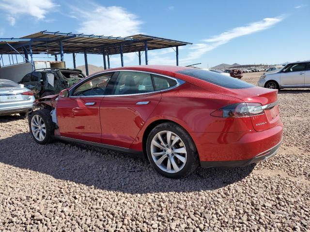 5YJSA1CN8DFP27011 - 2013 TESLA MODEL S RED photo 2