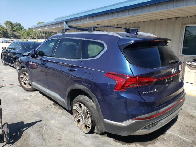 5NMS24AJXNH397595 - 2022 HYUNDAI SANTA FE SEL Կապույտ լուսանկար 2