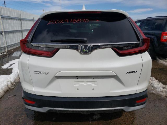 2HKRW2H80MH615460 - 2021 HONDA CR-V EXL WHITE photo 6