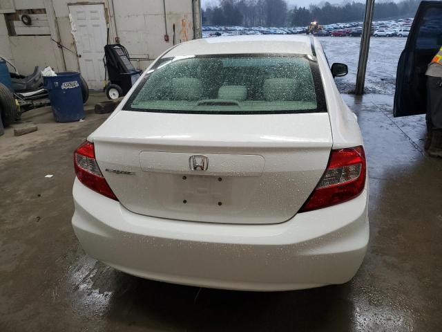 2HGFB2F52CH612317 - 2012 HONDA CIVIC LX WHITE photo 6