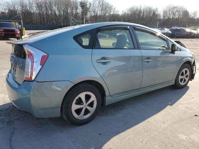 JTDKN3DU9E1749521 - 2014 TOYOTA PRIUS BLUE photo 3