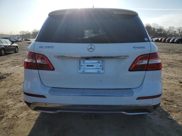 4JGDA5HB2FA462964 - 2015 MERCEDES-BENZ ML 350 4MATIC WHITE photo 6