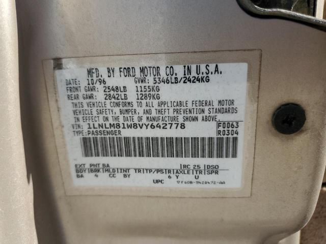 1LNLM81W8VY642778 - 1997 LINCOLN TOWN CAR EXECUTIVE Blau Foto 12