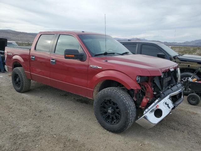 1FTFW1EF2DKF85590 - 2013 FORD F150 SUPERCREW RED photo 4