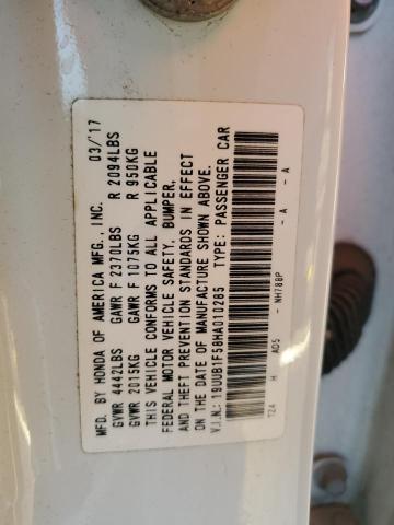 19UUB1F58HA010285 - 2017 ACURA TLX TECH WHITE photo 12