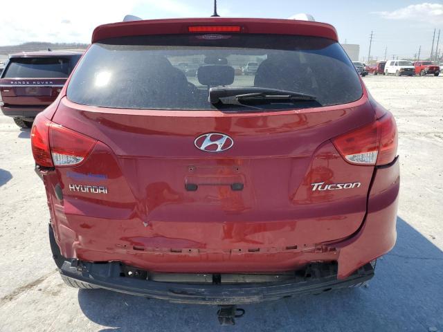 KM8JU3AC2AU094763 - 2010 HYUNDAI TUCSON GLS RED photo 6