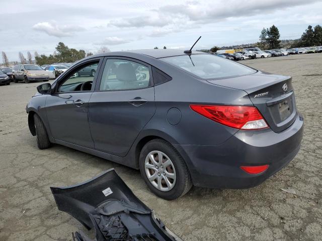 KMHCT4AE5CU216909 - 2012 HYUNDAI ACCENT GLS GRAY photo 2