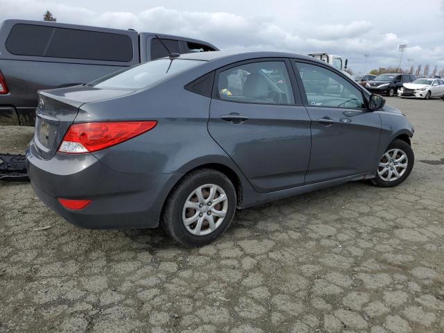 KMHCT4AE5CU216909 - 2012 HYUNDAI ACCENT GLS GRAY photo 3