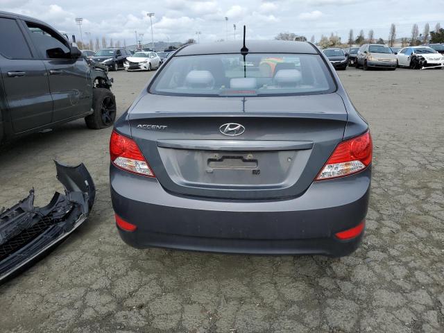 KMHCT4AE5CU216909 - 2012 HYUNDAI ACCENT GLS GRAY photo 6