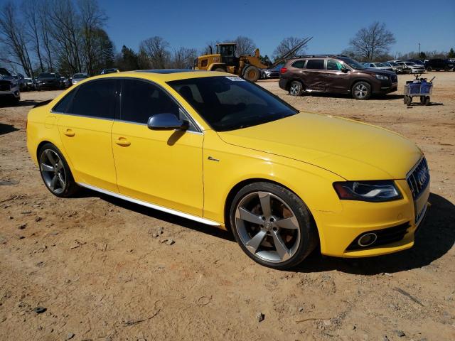 WAUKGAFL9BA131465 - 2011 AUDI S4 PRESTIGE YELLOW photo 4