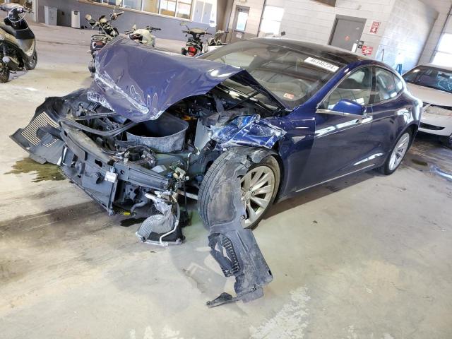 5YJSA1E20GF156203 - 2016 TESLA MODEL S ლურჯი ფოტო 1