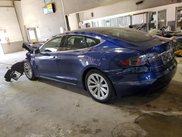 5YJSA1E20GF156203 - 2016 TESLA MODEL S ლურჯი ფოტო 2