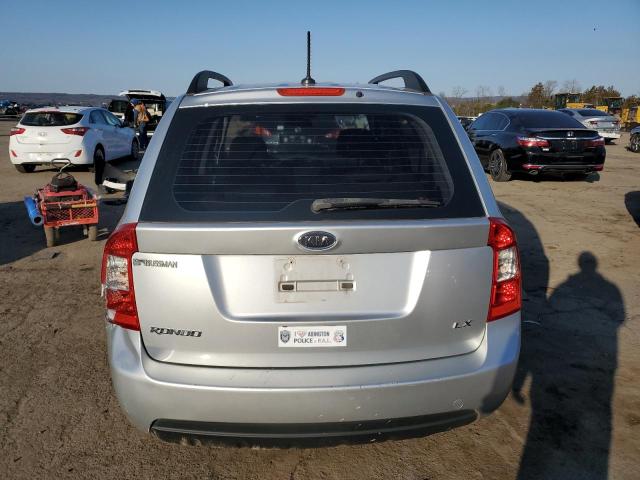 KNAFG529497284944 - 2009 KIA RONDO BASE SILVER photo 6