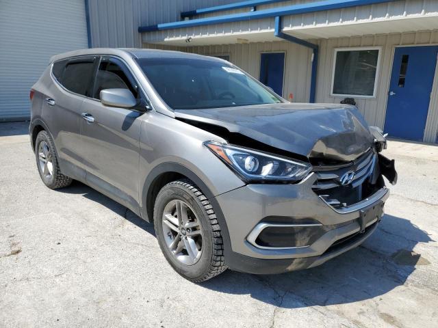 5XYZTDLB3JG572906 - 2018 HYUNDAI SANTA FE S GRAY photo 4