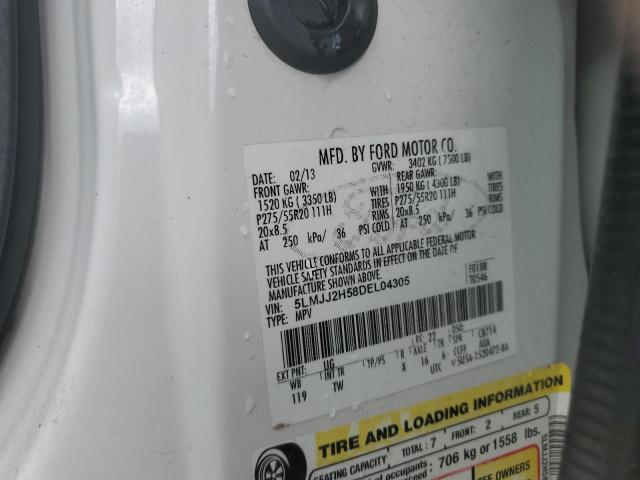 5LMJJ2H58DEL04305 - 2013 LINCOLN NAVIGATOR თეთრი ფოტო 13