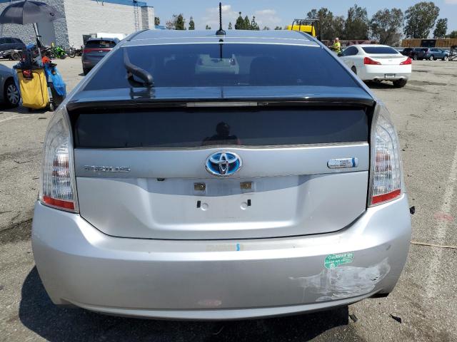 JTDKN3DP9E3065292 - 2014 TOYOTA PRIUS PLUG SILVER photo 6