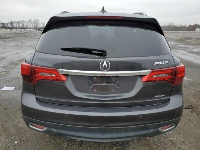 5FRYD4H88EB019847 - 2014 ACURA MDX ADVANCE GRAY photo 6