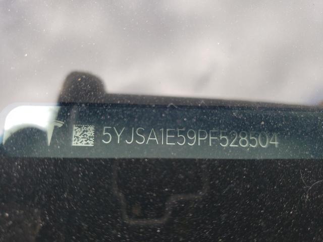 5YJSA1E59PF528504 - 2023 TESLA MODEL S თეთრი ფოტო 12