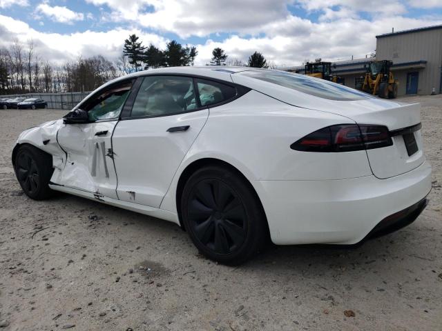 5YJSA1E59PF528504 - 2023 TESLA MODEL S WHITE photo 2