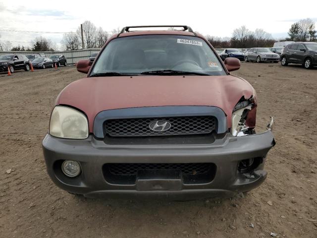 KM8SC73D83U477355 - 2003 HYUNDAI SANTA FE GLS MAROON photo 5