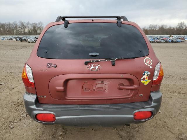 KM8SC73D83U477355 - 2003 HYUNDAI SANTA FE GLS MAROON photo 6