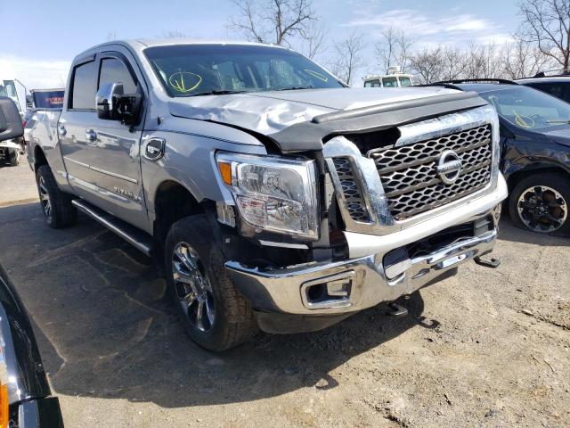 1N6AA1F17JN527557 - 2018 NISSAN TITAN XD S SILVER photo 4