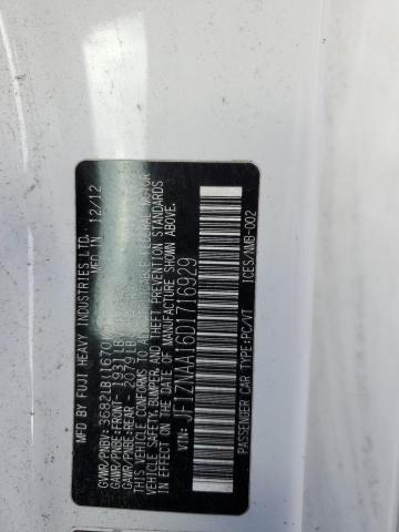 JF1ZNAA16D1716929 - 2013 TOYOTA SCION FR-S WHITE photo 13