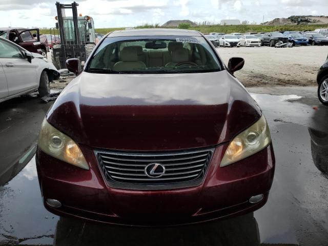 JTHBJ46G572070141 - 2007 LEXUS ES 350 BURGUNDY photo 5