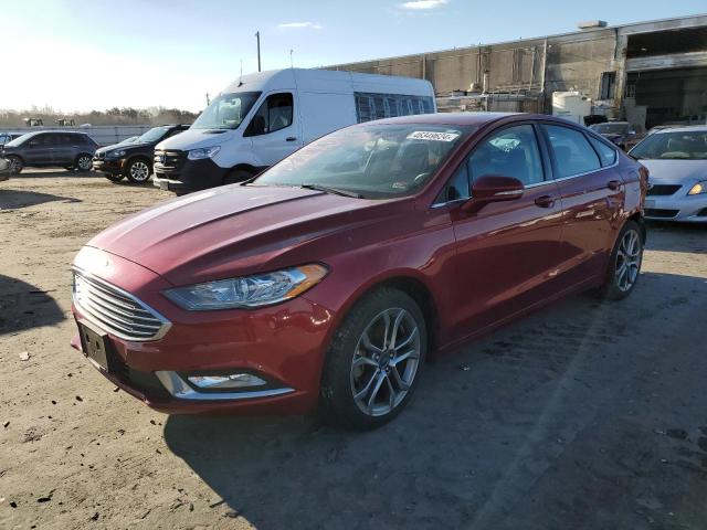 3FA6P0H95HR364313 - 2017 FORD FUSION SE RED photo 1