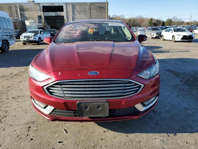 3FA6P0H95HR364313 - 2017 FORD FUSION SE RED photo 5