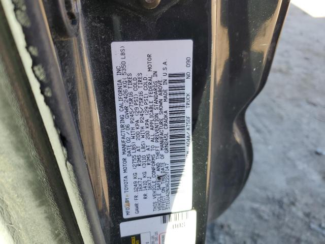 5TEUU42N36Z227147 - 2006 TOYOTA TACOMA ACCESS CAB BLACK photo 12