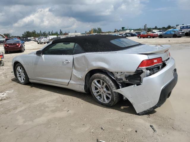 2G1FD3D3XF9247215 - 2015 CHEVROLET CAMARO LT SILVER photo 2