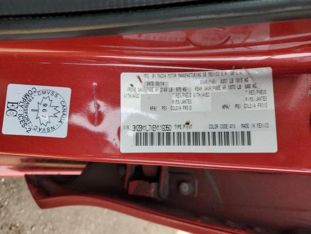 3MZBM1L7XEM119350 - 2014 MAZDA 3 TOURING RED photo 13