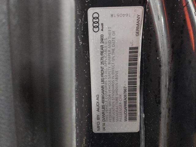 WAUCGAFR8EA067867 - 2014 AUDI S5 PREMIUM PLUS 黑色 照片 12