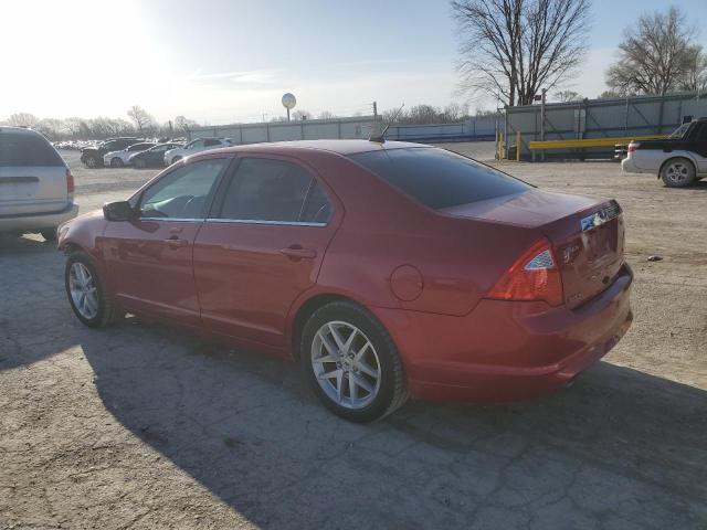 3FAHP0JG5CR415240 - 2012 FORD FUSION SEL RED photo 2