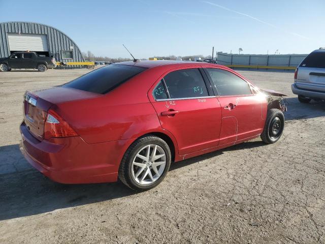3FAHP0JG5CR415240 - 2012 FORD FUSION SEL RED photo 3