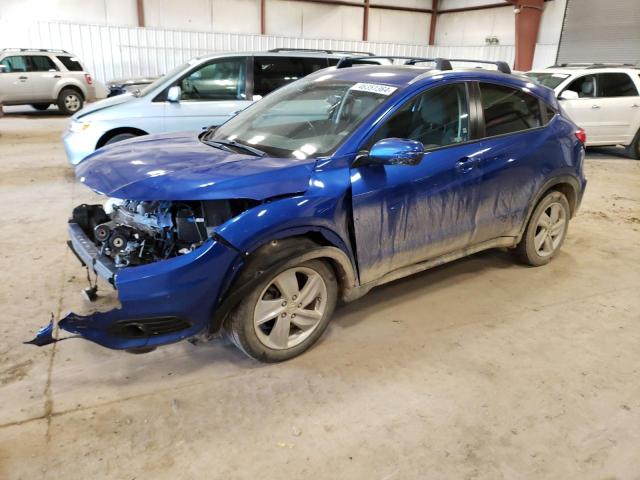 3CZRU6H51KM704605 - 2019 HONDA HR-V EX BLUE photo 1