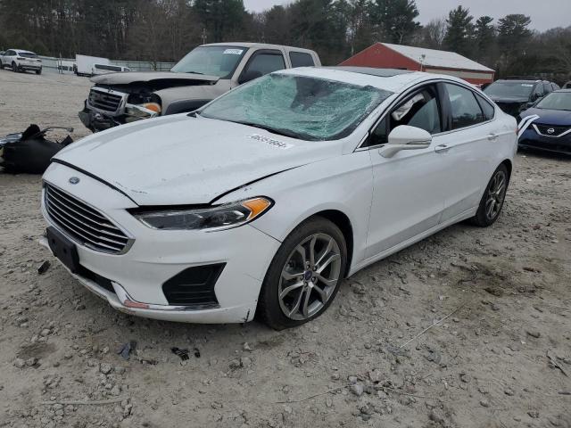 3FA6P0CD7KR238134 - 2019 FORD FUSION SEL WHITE photo 1