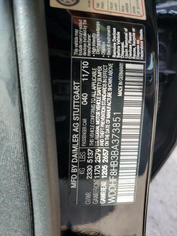 WDDHF8HB3BA373851 - 2011 MERCEDES-BENZ E 350 4MATIC BLACK photo 12