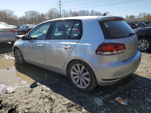 WVWNM7AJ9DW135605 - 2013 VOLKSWAGEN GOLF SILVER photo 2