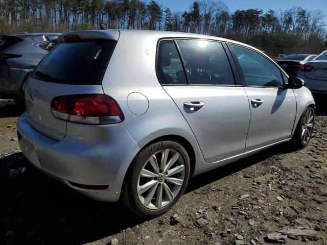 WVWNM7AJ9DW135605 - 2013 VOLKSWAGEN GOLF SILVER photo 3